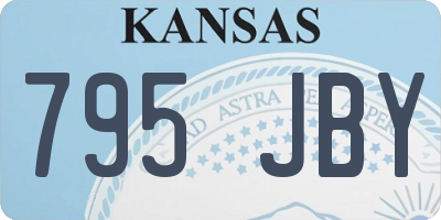 KS license plate 795JBY