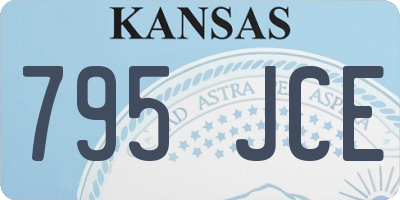 KS license plate 795JCE