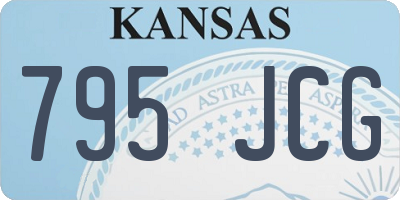 KS license plate 795JCG