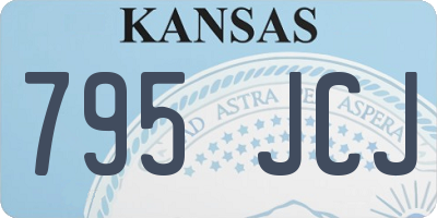 KS license plate 795JCJ