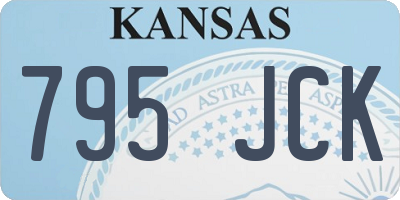 KS license plate 795JCK