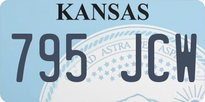 KS license plate 795JCW