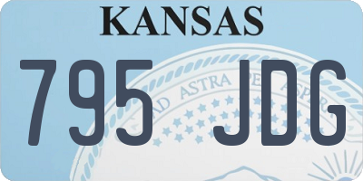 KS license plate 795JDG