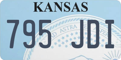 KS license plate 795JDI