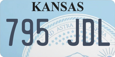 KS license plate 795JDL