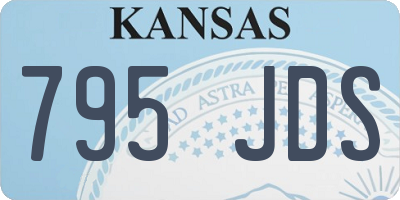 KS license plate 795JDS