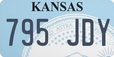 KS license plate 795JDY