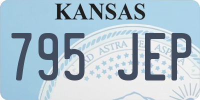 KS license plate 795JEP