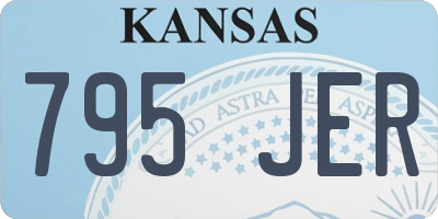 KS license plate 795JER