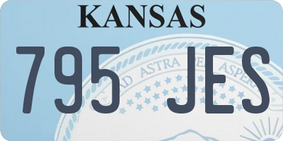 KS license plate 795JES