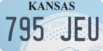 KS license plate 795JEU