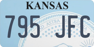 KS license plate 795JFC