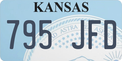 KS license plate 795JFD