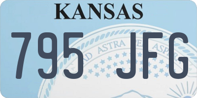 KS license plate 795JFG