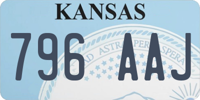 KS license plate 796AAJ