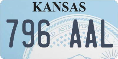 KS license plate 796AAL