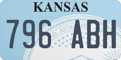 KS license plate 796ABH
