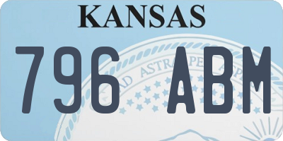 KS license plate 796ABM