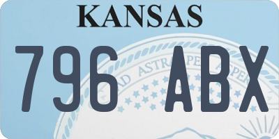 KS license plate 796ABX