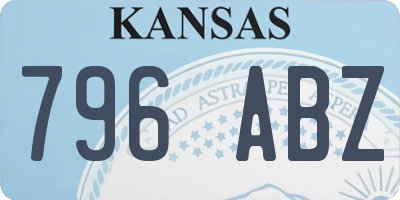 KS license plate 796ABZ