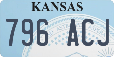 KS license plate 796ACJ
