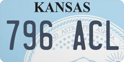 KS license plate 796ACL
