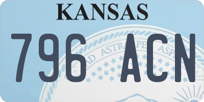 KS license plate 796ACN