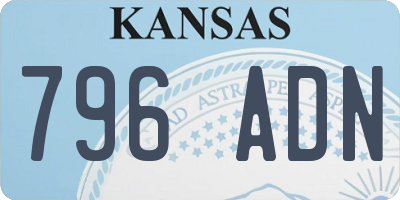 KS license plate 796ADN