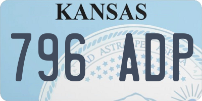 KS license plate 796ADP