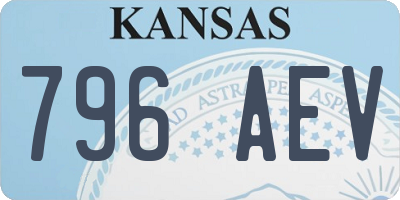 KS license plate 796AEV