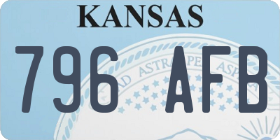 KS license plate 796AFB