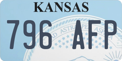 KS license plate 796AFP