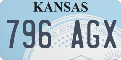 KS license plate 796AGX
