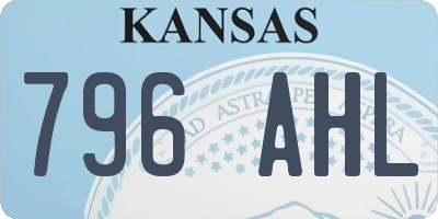 KS license plate 796AHL