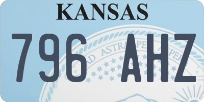 KS license plate 796AHZ
