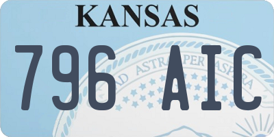 KS license plate 796AIC