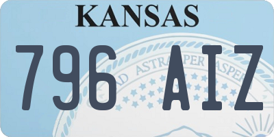 KS license plate 796AIZ