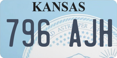 KS license plate 796AJH