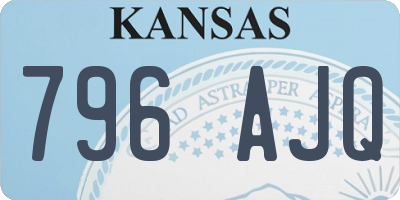 KS license plate 796AJQ