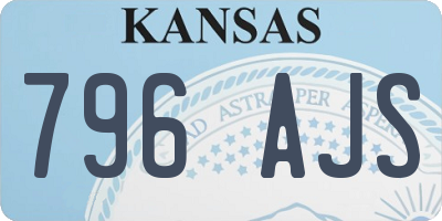 KS license plate 796AJS