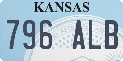 KS license plate 796ALB