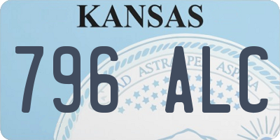 KS license plate 796ALC