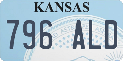 KS license plate 796ALD