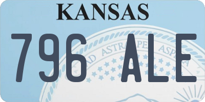 KS license plate 796ALE
