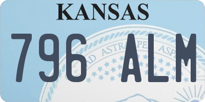 KS license plate 796ALM