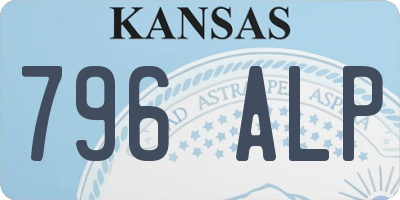 KS license plate 796ALP