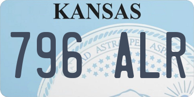 KS license plate 796ALR