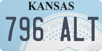 KS license plate 796ALT