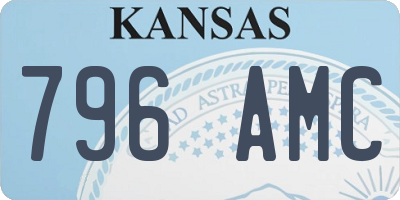 KS license plate 796AMC