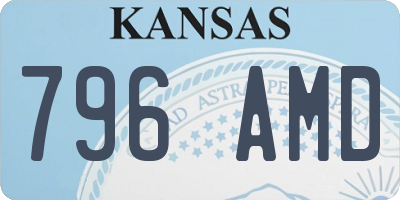 KS license plate 796AMD
